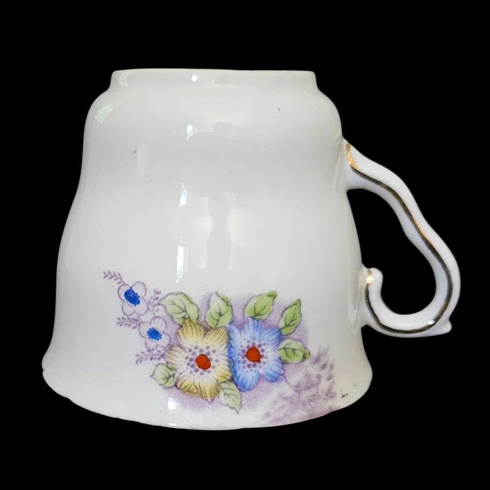 Colclough Bone China Floral Mug Purple Cottage Garden England